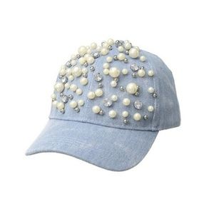 Betsey Johnson Pearl Power baseball hat
